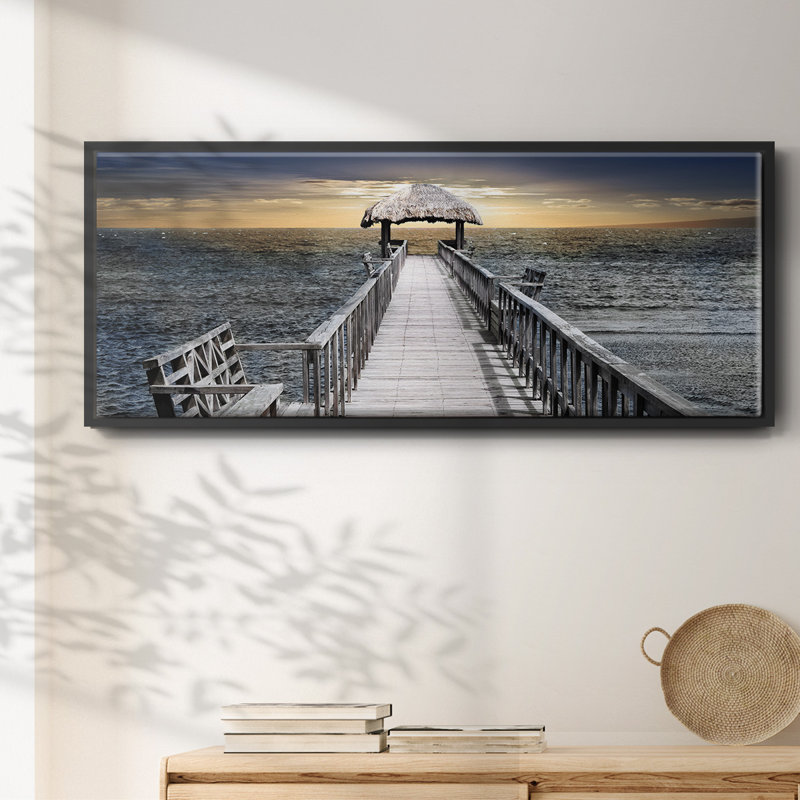 Honduras Pier- Framed Canvas