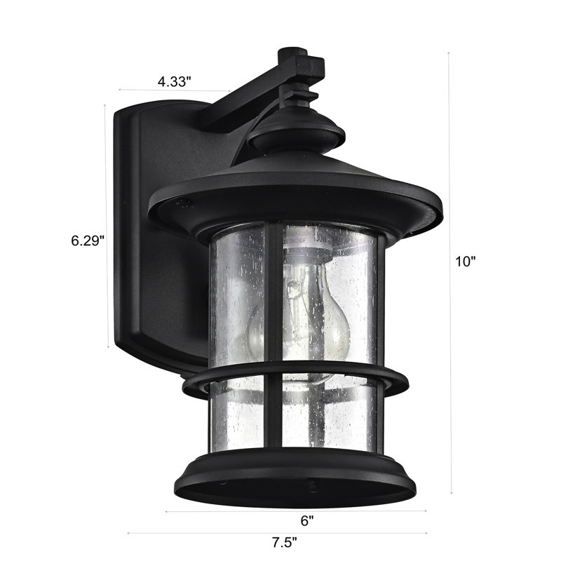 Bellarae Wall Light, 10" H x 6" W x 7.5" D