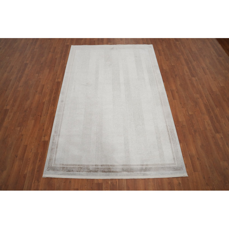 Tapis moderne polyvalent texturé 5 x 8 parfait pour toute pièce