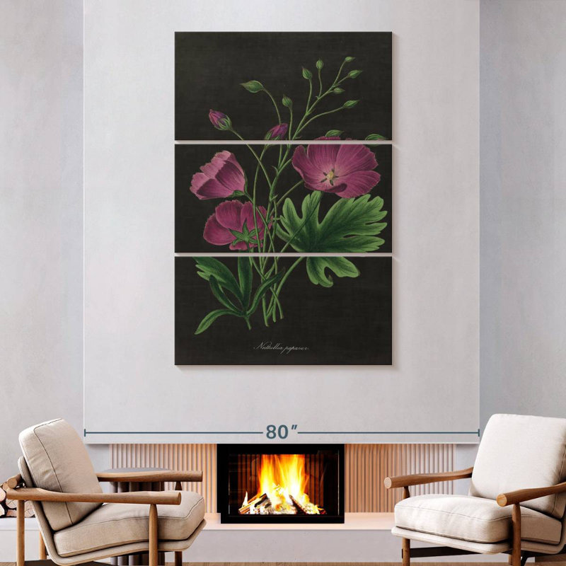 Harnek Botanical On Black Chart II, 74'' H x 48'' W