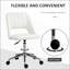 Chaise de bureau moderne à dossier moyen avec tissu en velours, chaise de bureau pivotante sans dossier pour ordinateur avec dossier creux-1241248271