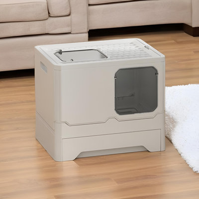 Elidad Plastic Litter Box Enclosure with Scoop