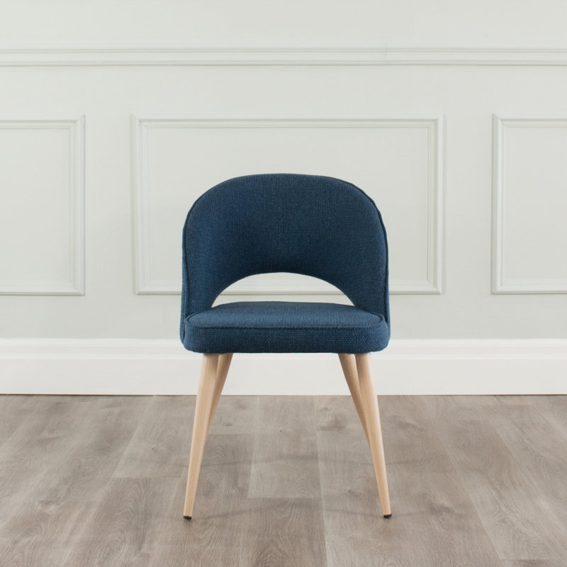 Chaise d'appoint en tissu Albeiro, Bisque, Naturel