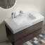 Meuble-lavabo mural en noyer de 36 po avec lavabo, grand meuble-lavabo flottant mural pour salle de bain moderne Alice-116234477