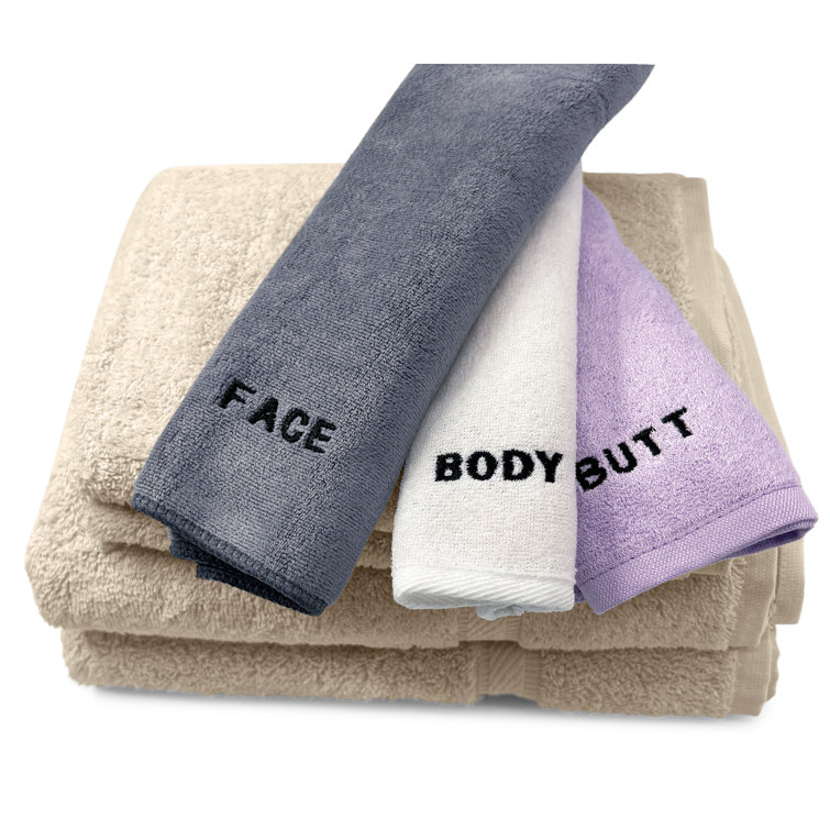 Crafty Cloth Texture Soft Fabric Towel Set for Face Body and Rear