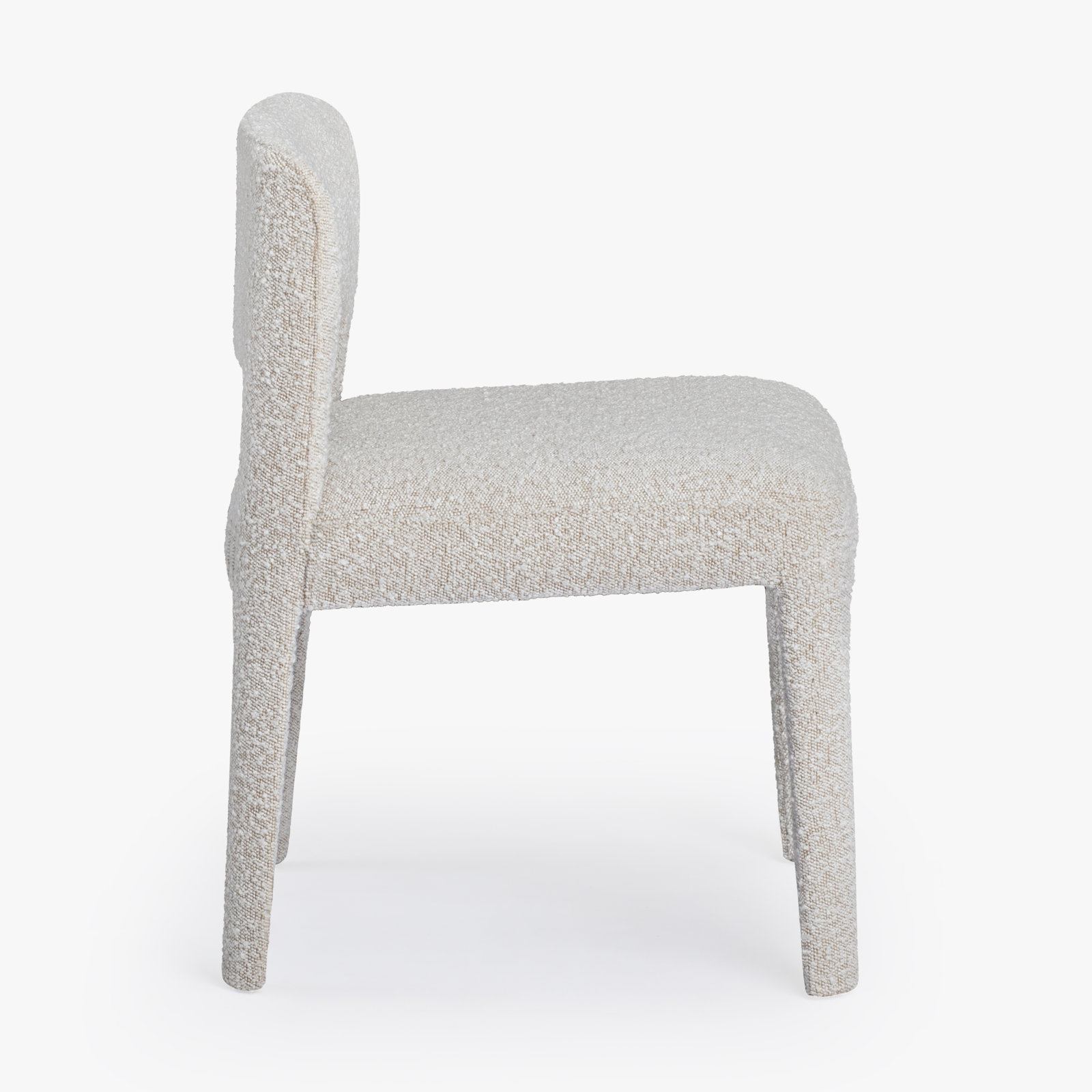 Darrin Dining Chair, Boucle White