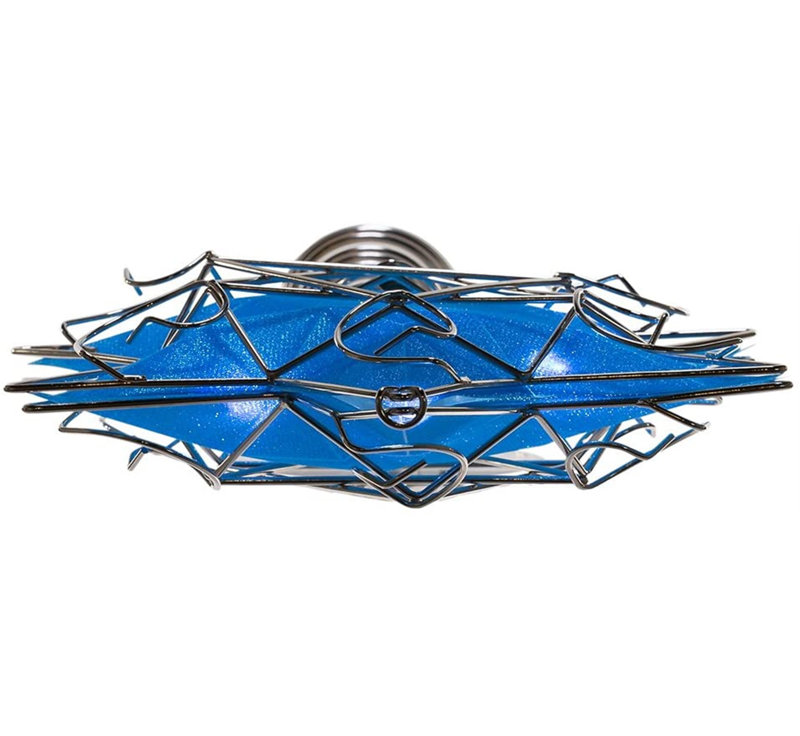 12.4" Blue and Silver Plastic Hanukkah Star Tree Topper
