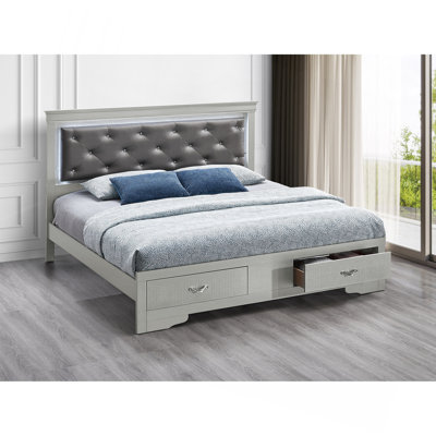 Queen Bed , Champagne