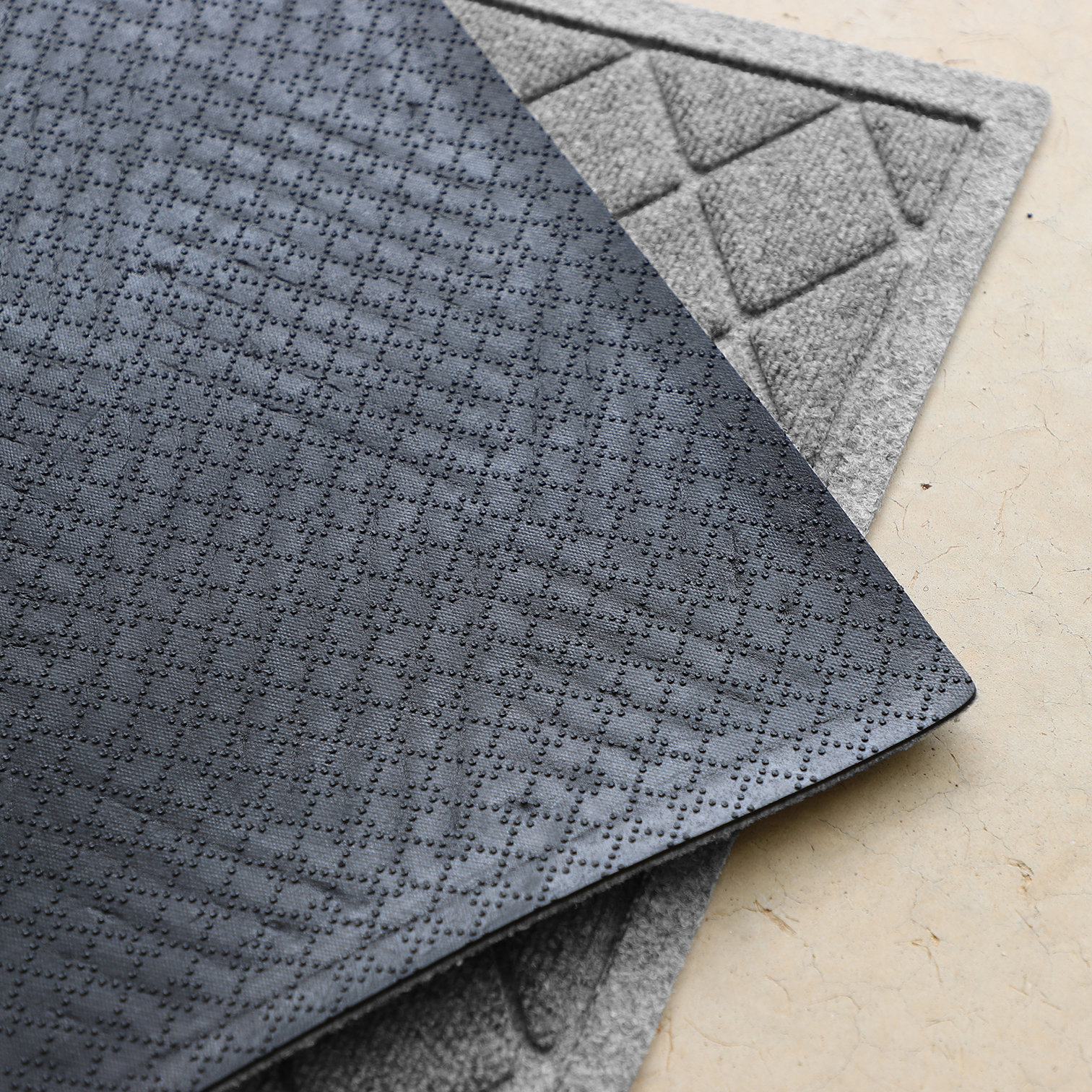 WaterHog Non-Slip Indoor/Outdoor Doormat, Medium Grey, Rectangle 24" x 36"