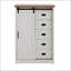 Commode 5 tiroirs avec porte de grange coulissante-425528776