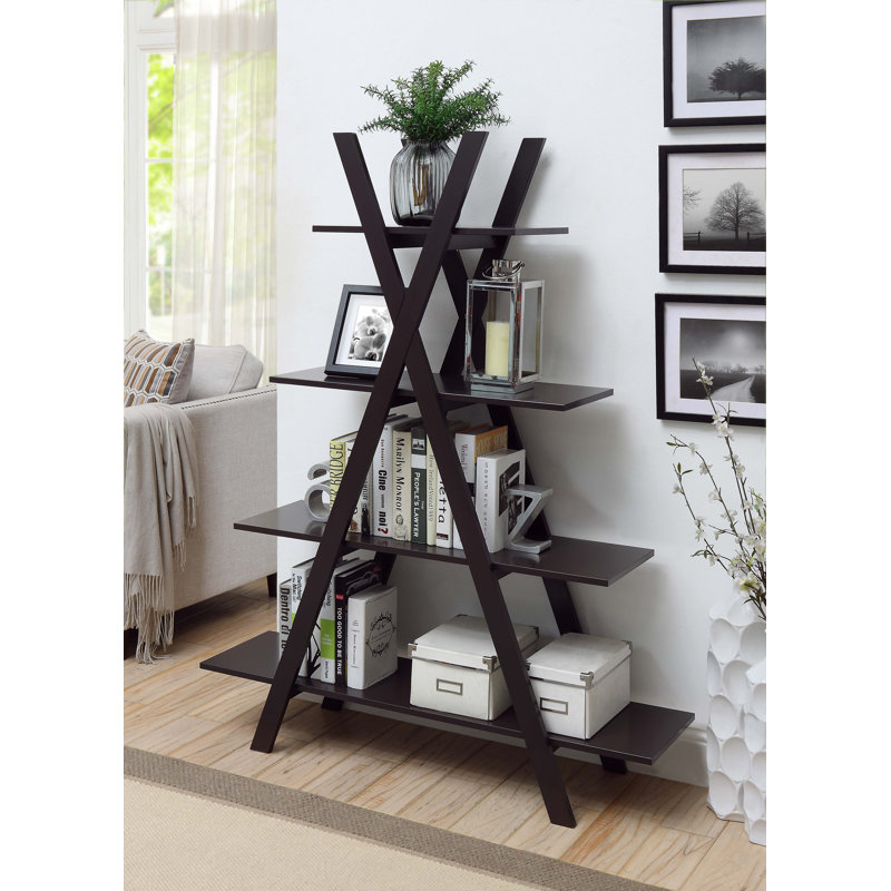 Darek Ladder Bookcase, Espresso