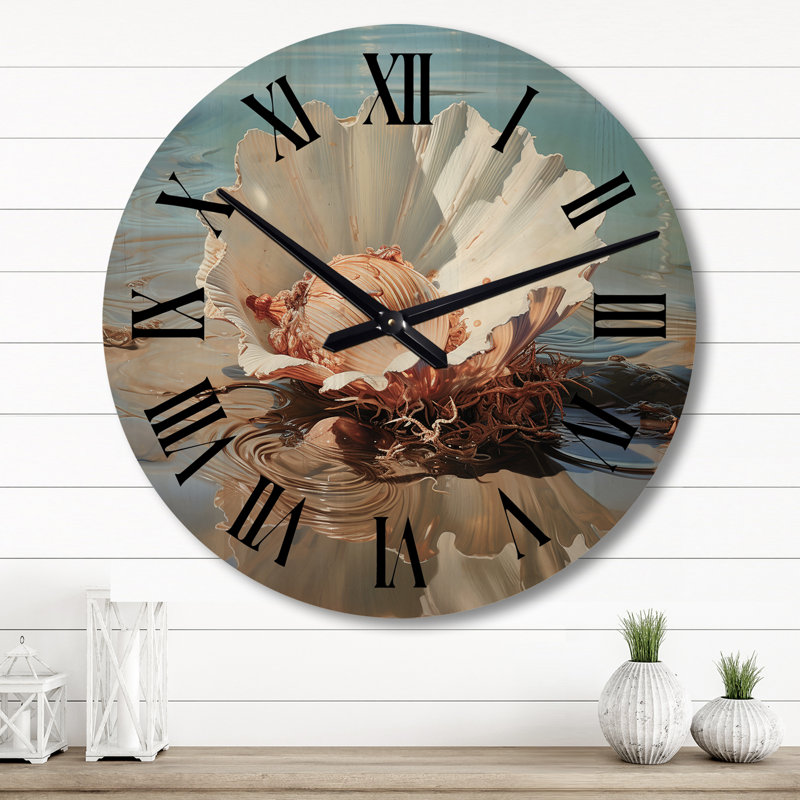 Anthonella Solid Wood Wall Clock, Large