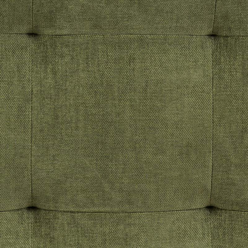  Velvet Upholstered Ottoman, Distressed Green