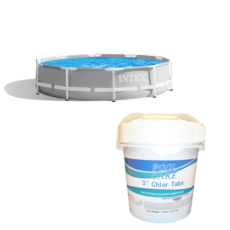 Round Frame Set Pool 30'' H x 144'' W x 144'' L