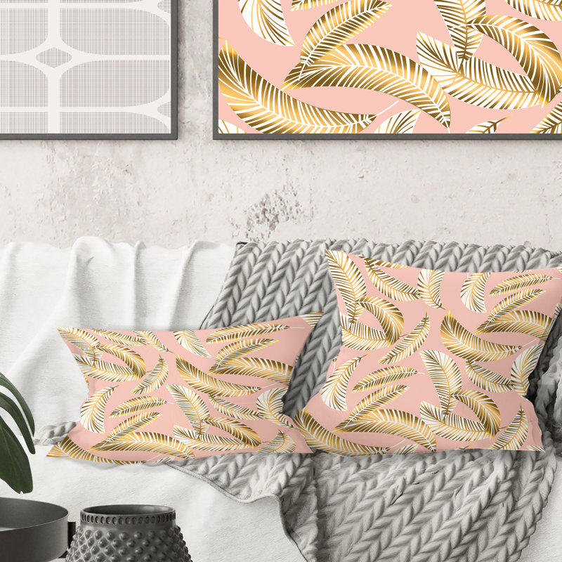 Coussin Golden Foliage IV, 18 po x 18 po