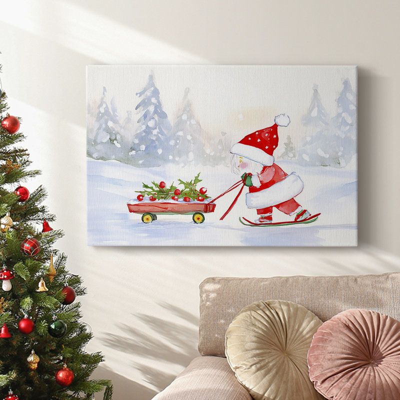 Christmas Holiday Arts - Toile tendue avec châssis, H 32 po x l 48 po