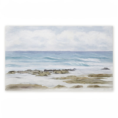 Paillasson Wave Therapie Rocky Shore, par Ramona Murdock, 18 po x 30 po