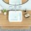 Lavabo pour salle de bain en céramique 19 po x 15 po - Élégant et pratique avec finition polie à faible absorption d'eau-120961873-120961872