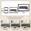 4 Seater Velvet Sofa & Chaise-683952427