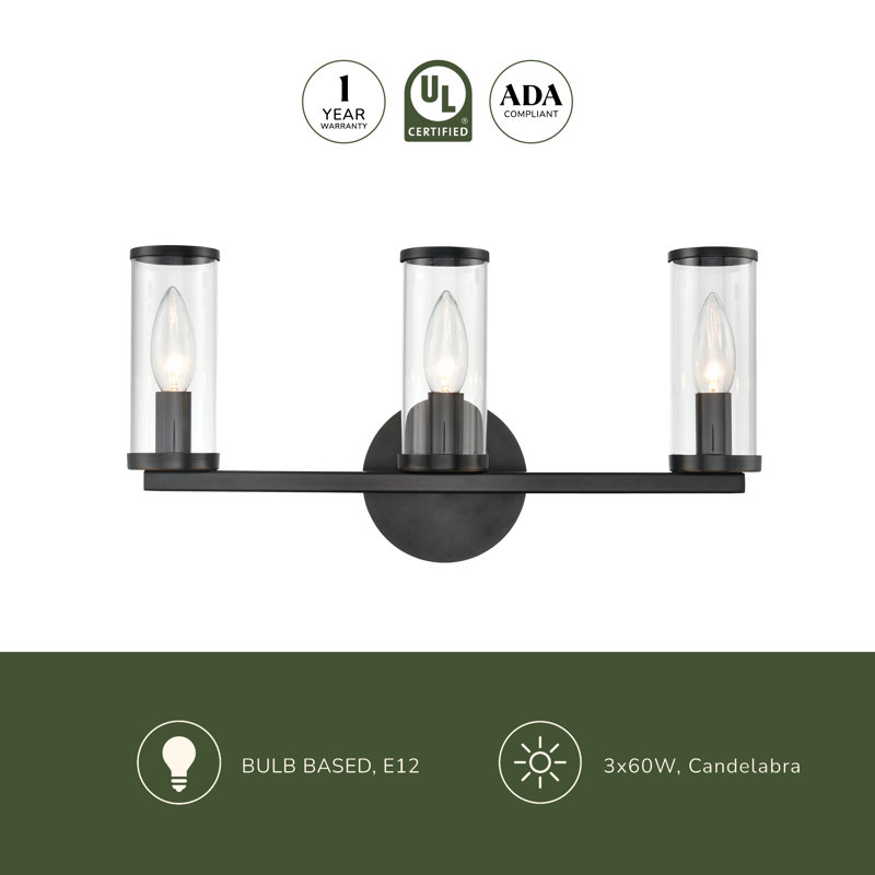 Revolve 3 - Light Vanity Light, Urban Bronze