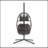 Outdoor Hanging Chair With Durable Frame And Comfortable Cushion For Relaxation-2043864656