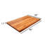 Planche à découper en grain de teck réversible avec rebord à jus EcoDecors, 40 po x 28 po