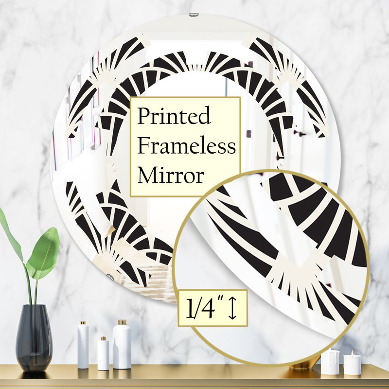 Miroir mural géométrique Minimal IV, 31,5 po x 31,5 po
