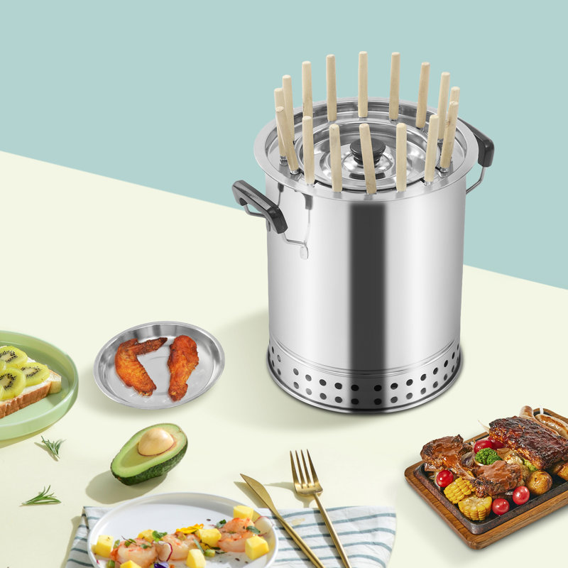 Barbecue au charbon portatif compact