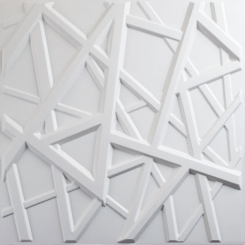 Panneau mural blanc cassé 19,7 po x 19,7 po