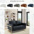 Bellago 55'' Upholstered Leather Accent Armchair with Gold Frame-1143260297