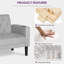 Sofa Seats Modern Style Comfy Small Sofa with Pocket Storage 2 USB 2 Cup Holders Upholstered Couch for Living Room Bedroom Office-1382022154-1382022166