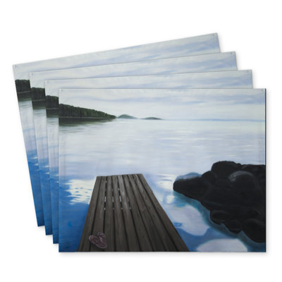 Evening on the Dock Polyester Mindaugas Set of 4 - Home Decor
