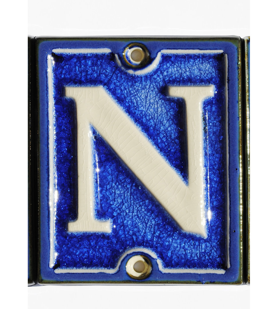 4.25'' H Ceramic House Letter Ecco 