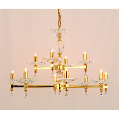 12-Light Candle Style Chandelier