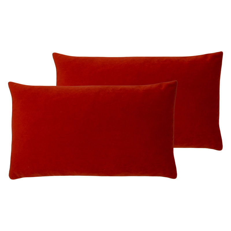 Strader Rectangular Lumbar Cushion, Flame