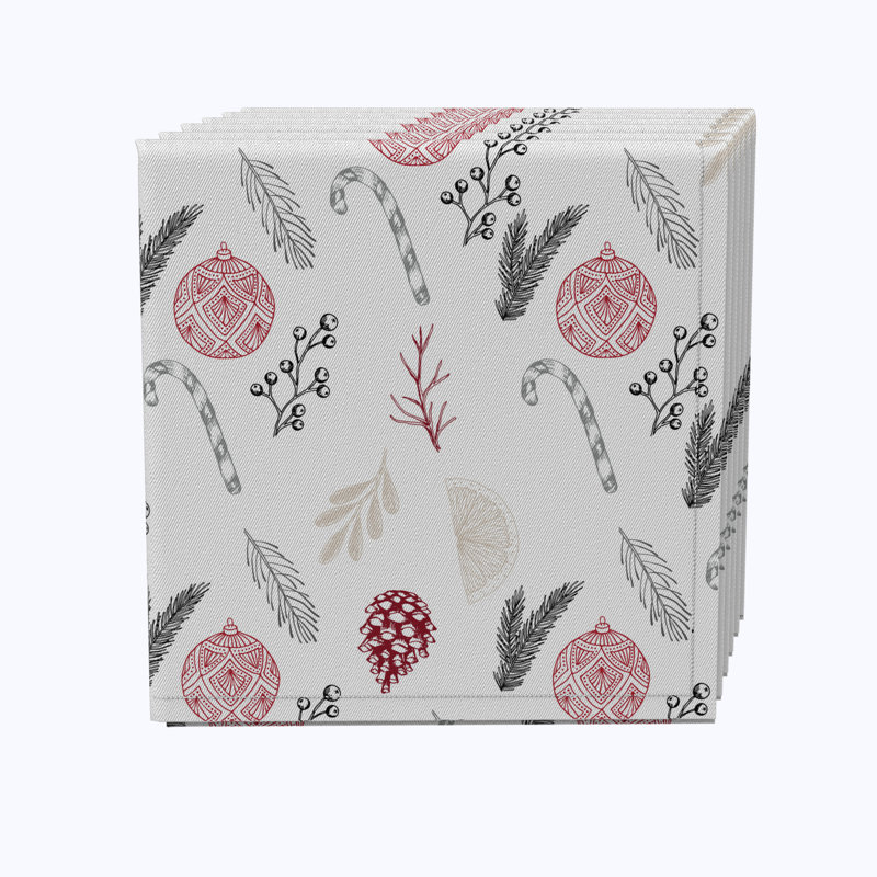 Elijyah Cotton Abstract Square Napkin