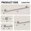 Ensemble de pommes de douche thermostatiques doubles 12 "avec quincaillerie de salle de bain 4 pièces-102375588