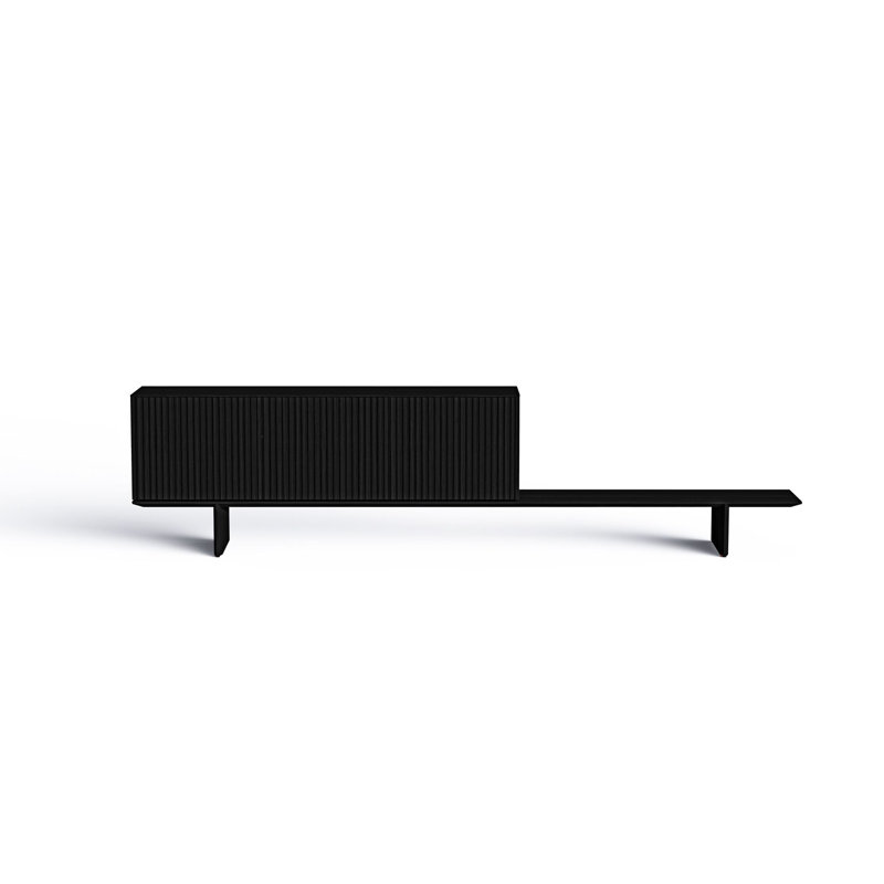 118.1 in. W Sideboard, 26.8" H x 118.1" W x 15.7" D, Ebony Stained Oak