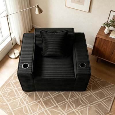 1Seater Compression Sofa Chair Boneless Couches