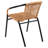 Arthor Rattan Indoor/Outdoor Stacking Restaurant Chairs (Set of 2)-1815588198
