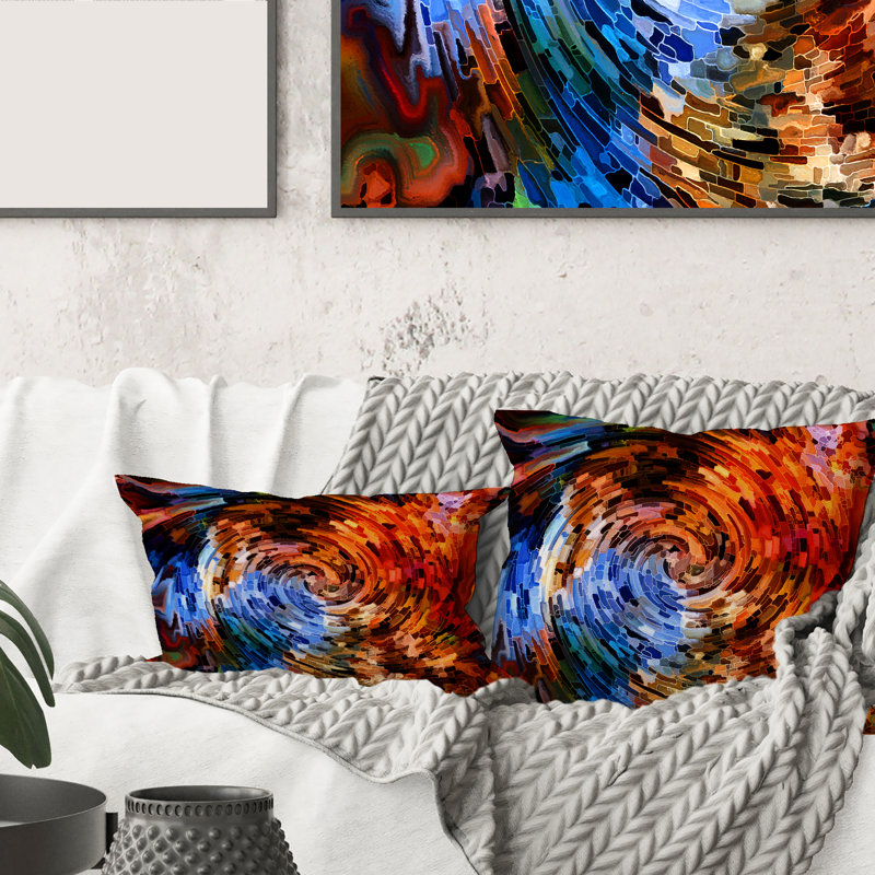 Abstract Throw Pillow
