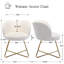 Armchair with faux fur metal legs-193976588