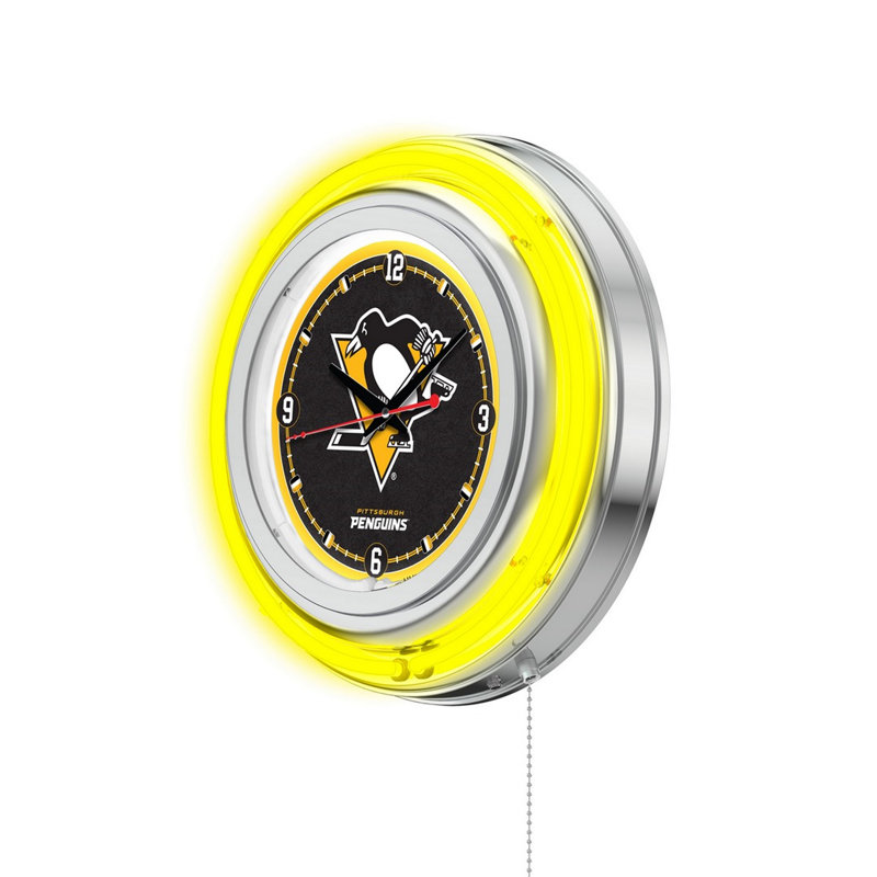 Horloge murale 15" nhl, Pittsburgh Penguins