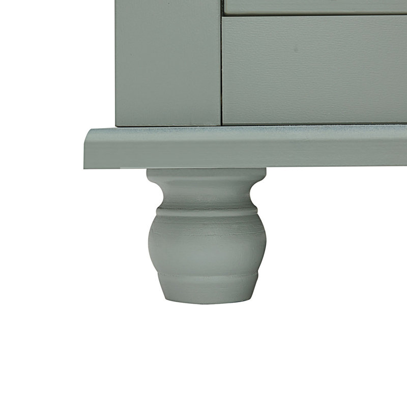 Armoire de rangement haute avec deux tiroirs, Gris