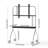 Adjustable 360-Degree Spin TV Stand with Open Shelves, Suitable for 43-70 Inch TVs, Durable and Multi-Functional-1957399771