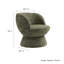Chaise pivotante rembourrée en tissu Vesta Chenille-101177905
