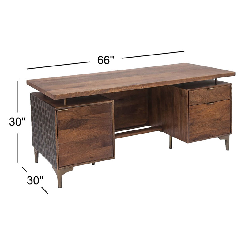 Vallarta Solid Wood Executive Desk