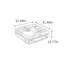 Table basse carrée sur pied avec plateau-671814195-671814205-671814203