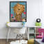 Cadre flottant Boho Tiger & Flowers, design par Carla Daly-163270238-163270208