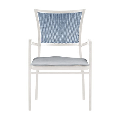 Aire Stacking Patio Dining Armchair With Cushions